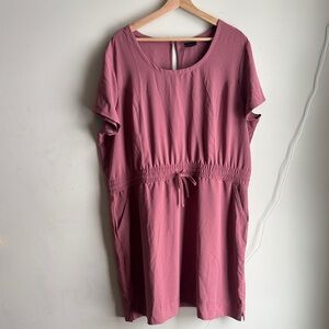 Casual Mauve Pink Athletic Dress